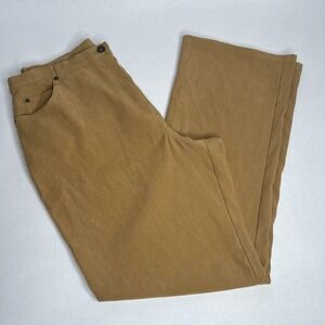 Denim & Co Company Size 14 Twill Camel Brown Pants Slacks 5 Pocket Jean